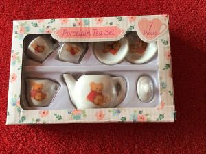 Kids Teddy Porcelain Tea Set 7 Piece Set Brand New