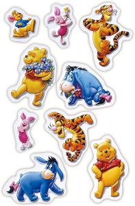 3D Disney Stickers of Tiger and Winnie Pooh