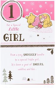 Birthday Card Girls Age 1 Birthday Card