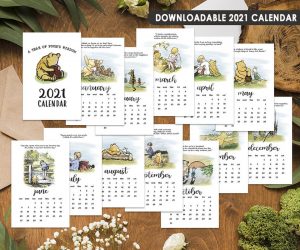 Calendar Classic Winnie The Pooh Quotes