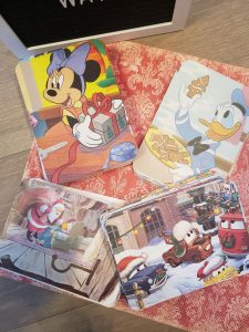 Disney postcards//Christmas postcards