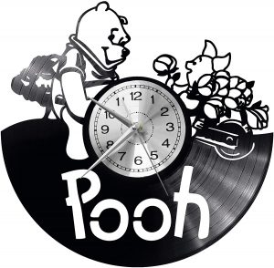 EVEVO Winnie the Pooh Wall Clock Vinyl Record Clock