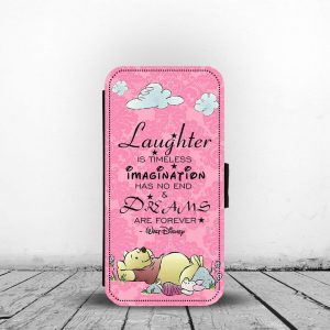 Leather Phone case cover for iPhones " Winnie the pooh Dream big "