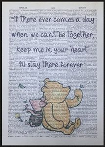 Parksmoonprints Winnie The Pooh Quote Vintage Dictionary