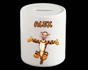 Personalised Tigger Bank, Tigger from Winnie the Pooh Money Box