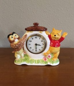 Vintage Ceramic Winnie-the-Pooh Alarm Clock