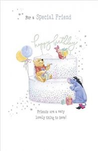 WINNIE THE POOH Disney Happy Birthday Card