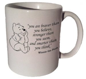 White Ceramic Coffee Mug Winnie The Pooh