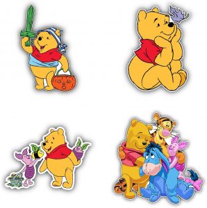 Winnie The Pooh Cartoon Graphics Bumper Sticker Decal