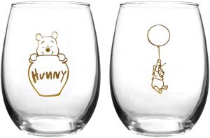 Winnie The Pooh Collectible Wine Glass Set