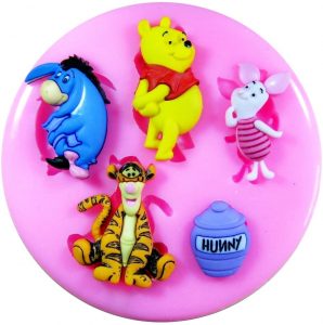 Winnie The Pooh & Friends Silicone Mould Mold for Cake Decorating Cake Cupcake