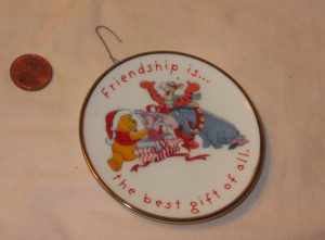 Winnie The Pooh “Friendship Is The Best Gift Of All” Ceramic Dish Ornament