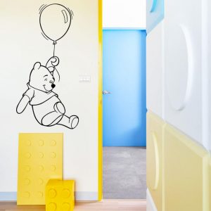 Winnie The Pooh With Balloon Wall Sticker