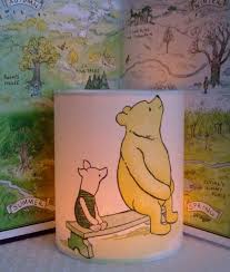 Winnie The Pooh and Piglet- Handmade Nursery Night Light