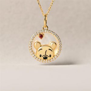 Winnie the Pooh 18k Gold Necklace