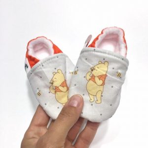 Winnie the Pooh Booties with Nonslip Rubber Sole
