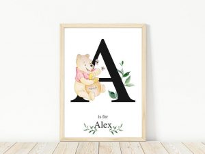 Winnie the Pooh Custom Nursery Print