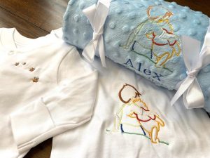 Winnie the Pooh baby grow, personalized sleepsuit