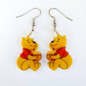 Winnie the pooh & honey pot earrings