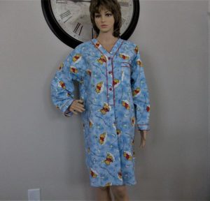 Women's Flannel Nightshirt, Nightgown by Winnie the Pooh