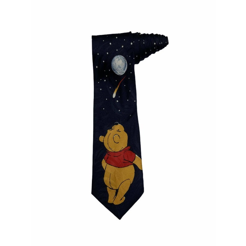 Disney Winnie The Pooh Shooting Star Moon Tie