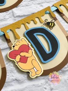Pooh Inspired Birthday Banner
