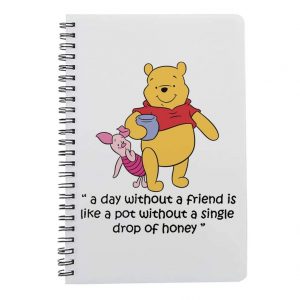 Winnie the Pooh And Piglet Friends themed spiral notebook