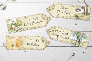 Winnie the Pooh Arrows - Birthday Christening, Baby Shower, Parties