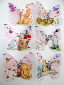 Winnie the Pooh butterflies child's bedroom children's tv nursery wall stickers
