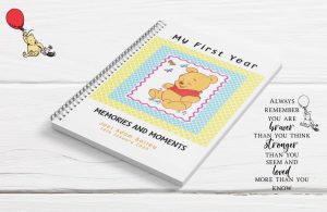 Winnie the Pooh theme Keepsake Book
