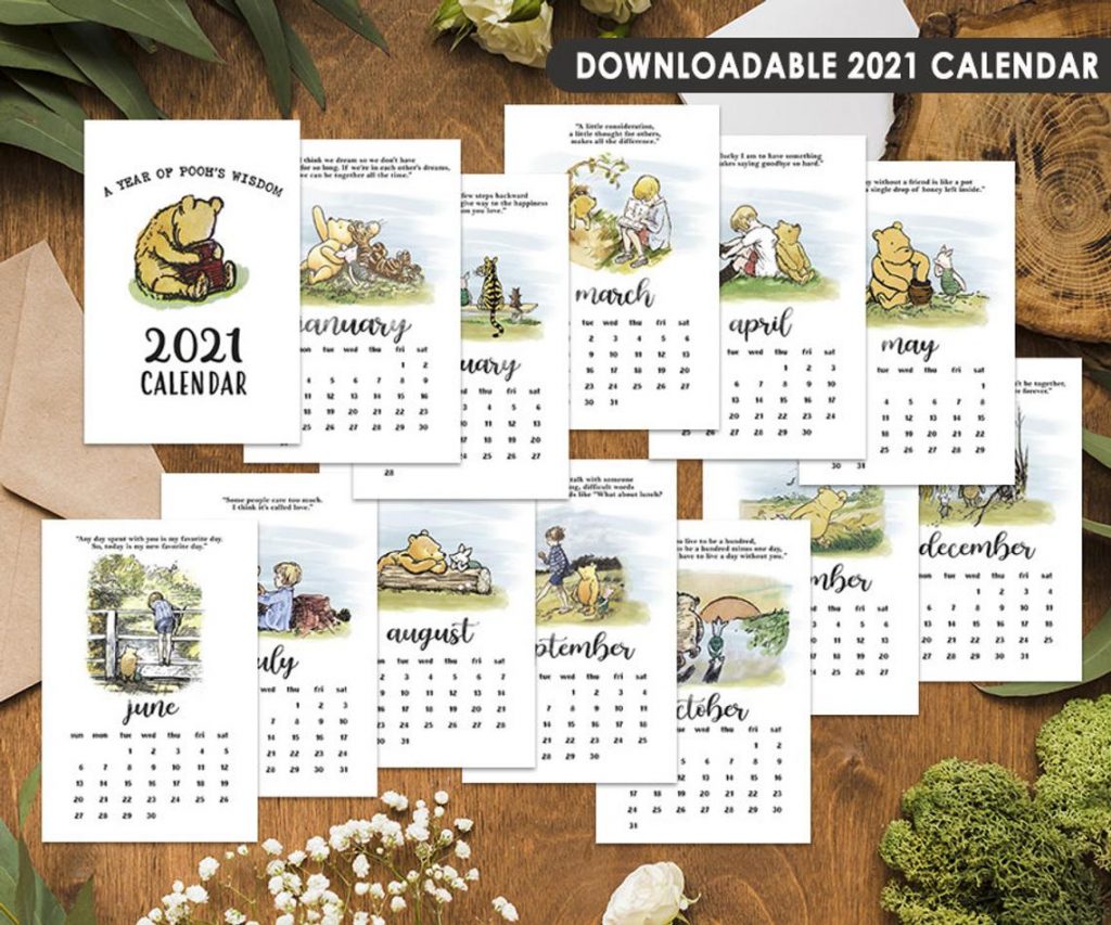 Winnie the Pooh Calendar Pooh Country