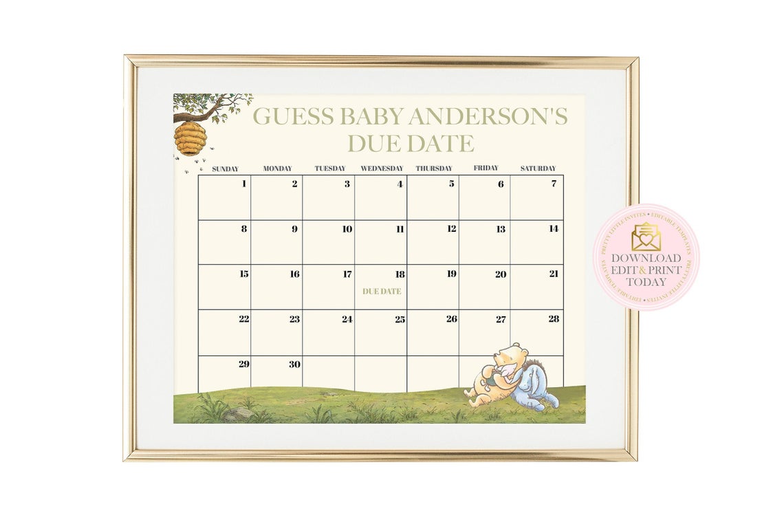 Winnie the Pooh Calendar Pooh Country