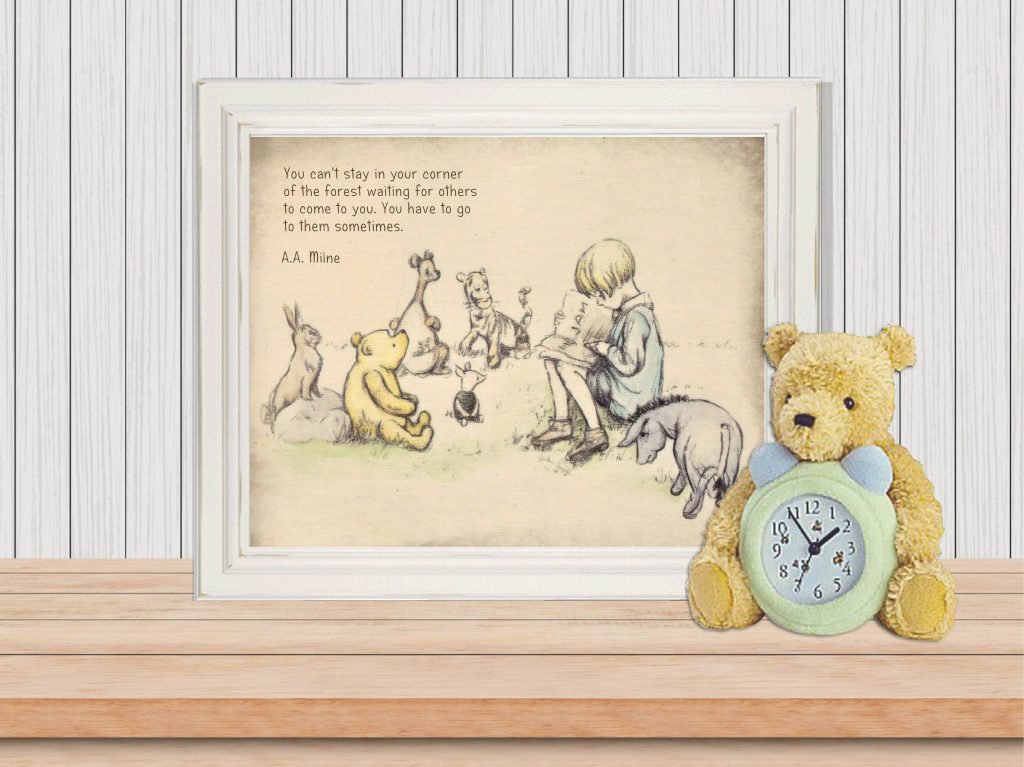 Winnie the Pooh Framed Quote