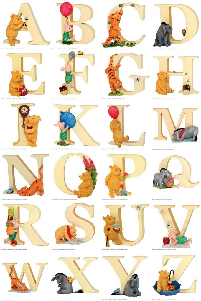 Winnie the Pooh Ceramic Letters